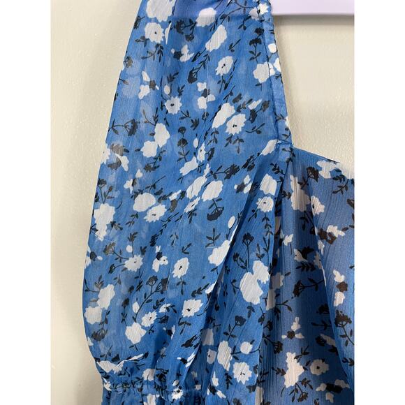 Majorelle Ailish Mini Dress Blue Ditsy Floral Small Resort Party Night Out - Picture 8 of 13